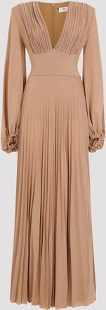 Elisabetta Franchi lange jersey lurex-jurk