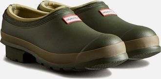 Hunter Womens Hunter Womens Dark Green Matt WFF1088RMA-DOC Gardener Clogs - Tan