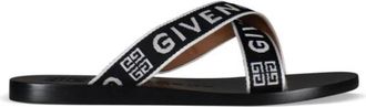 Givenchy 4G Gekruiste Leren Sandalen - Dames - Sandalen - Zwart - 36 EU - Leer - Schoenen