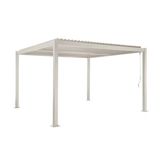 Sweeek P&eacute;rgola bioclim&aacute;tica de aluminio y acero con lamas orientables