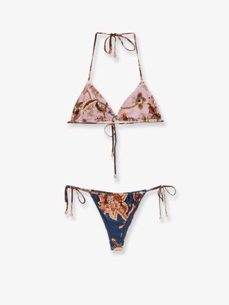 Zimmermann Bikini Aster in nylon con stampa paisley - ZIMMERMANN - gender_Woman