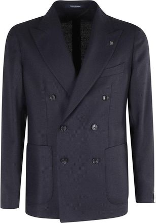 Tagliatore Single-Breasted Wool Hopsack