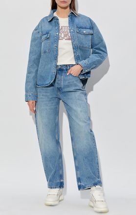 Amiri T-shirt With Logo, Womens, Cream