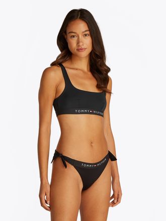 Tommy Hilfiger Balconette-Bikini-Top TH BRALETTE (EXT SIZES), Damen, Gr. XS (34), N-Gr, schwarz, Polyamid, TOMMY HILFIGER SWIMWEAR, unifarben, Bikini-Oberteile Balco