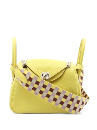 Herm&egrave;s 2022 mini Clemence leather tote bag - women - Calf Leather - One Size - Yellow