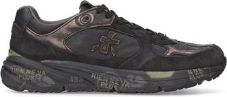 Premiata Black Lace Up Sneakers
