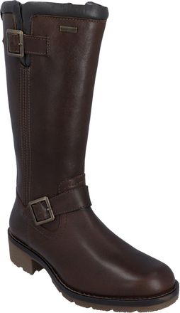 Hunter Skye Tall Leather WoMens Brown Boots - Size UK 5