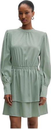 Silvian Heach Fayium Jurk - Dames - Korte kleedjes - Groen - XS - Leer - Kleedjes