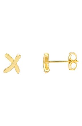 Estella Bartlett Kiss Stud Earrings in Gold at Nordstrom