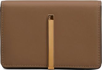 Tod's bar-detail wallet - women - Calf Leather - One Size - Brown