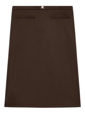 Courr&egrave;ges Interlock Tracksuit Skirt
