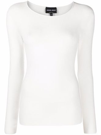 Giorgio Armani Maglione a coste - Bianco