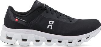 On Cloudflow 4 Textile Synthetic Mens Low Top Trainers - Black White - Size:UK 12