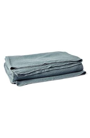 Coyuchi Cascade Matelass&eacute; Organic Cotton Blanket in Lagoon at Nordstrom, Size California King