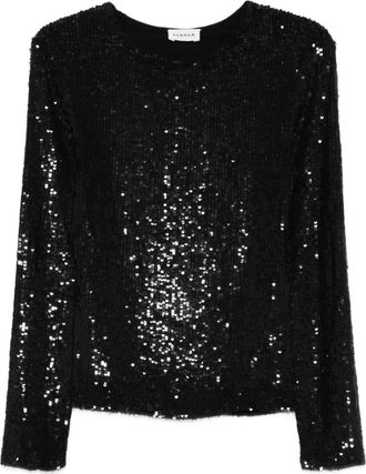 P.A.R.O.S.H. Blusa con paillettes - Nero
