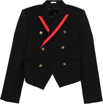 Alexander McQueen Double-breasted Trim Blazer
