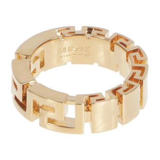 Versace Greca Ring - Heren - Ringen - Geel - 50 MM - Accessoires