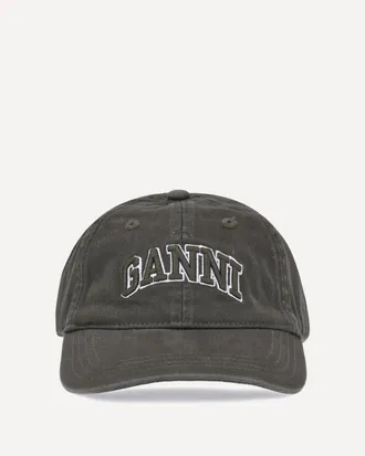 Ganni Logo Baseball Cap Female UNI