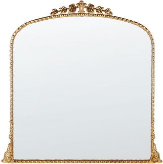 Beliani Espejo Decorativo De Pared Estilo Glamour Decoraci&oacute;n Colgante 71x 71 Cm Dorado Livry
