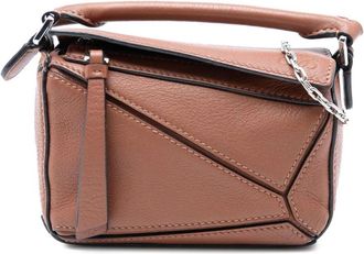 Loewe Pre-owned Handbags, female, Brown, Size: ONE SIZE Pre-owned Leather Puzzle Bag