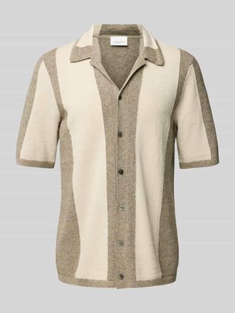 Profuomo Regular Fit Freizeithemd aus Baumwoll-Leinen-Mix in Beige, Gr&ouml;&szlig;e M