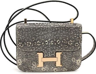 Herm&egrave;s Constance 14cm Lizard Ombr&eacute; RGHW