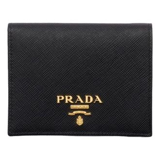 Prada (WMNS) PRADA FW25 Small Saffiano Leather Wallet Black 1MV204-QWA-F0002