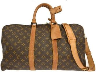 Louis Vuitton Vintage, unisex, Bruin, ONE Size, Pre-owned Weekendtas