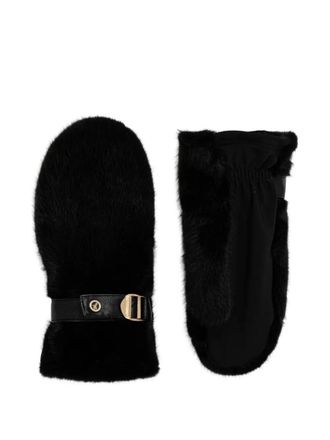 Joseph Ribkoff faux-fur buckle gloves - Black