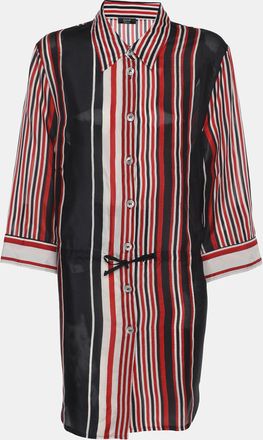 Basler Tricolor Stripe Chiffon 3/4 Sleeve Shirt