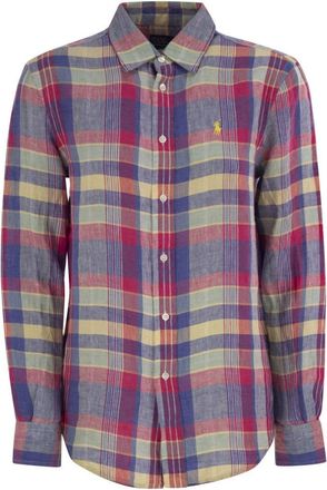 Polo Ralph Lauren Calssic-Fit Linen Plaid Shirt