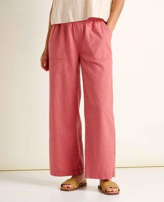 Toad & Co Womens Taj Hemp Wide Leg Pant in Dusty Cedar at Nordstrom, Size X-Large 27
