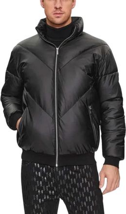 Karl Lagerfeld Puffer Jacket - Heren - Winterjassen - Zwart - XL - Leer - Jassen