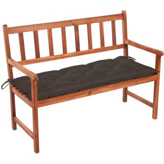 vidaXL Banco De Jard&iacute;n Con Coj&iacute;n Madera Maciza De Acacia 120 Cm Vidaxl
