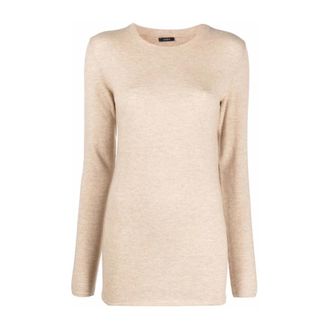 Joseph Cosy Sweater - Dames - Ronde hals truien - Beige - S - Wol - Truien & Vesten