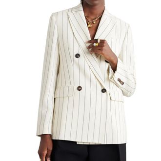 Brunello Cucinelli Womens White Wool Blazer Clothing
