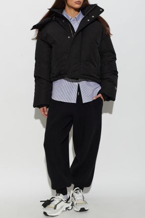 Ami Hooded Padded Jacket, Womens, Black