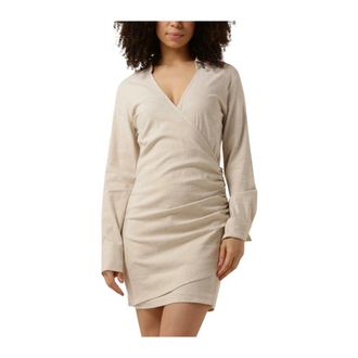 Second Female Dames, Jurken, Beige, Maat: M Poliester