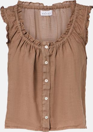 Velvet Tana linen top