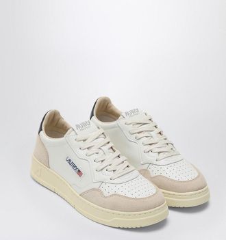 Autry Medalist White/Blue Leather Trainer