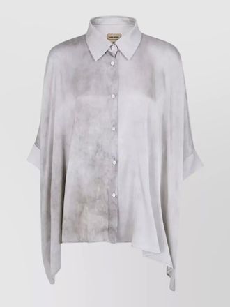 Uma Wang toto shirt asymmetric hem short sleeves