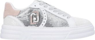Liu Jo Cleo 08 White Leather Sneakers - Dames - Sneakers - Veelkleurig - 37 EU - Leer - Schoenen