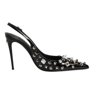 Dolce & Gabbana Dames, Schoenen, Zwart, Maat: 36 EU Leer