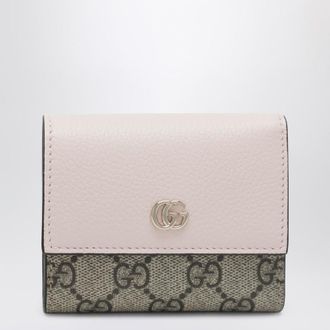 Gucci Mini GG Marmont wallet in pink/GG Supreme