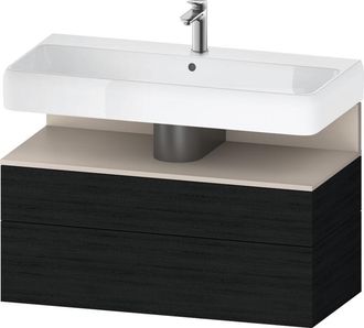 Duravit Duravit - Qatego Mueble Bajo Lavabo, 1 Extra&iacute;ble Y 1 Caj&oacute;n