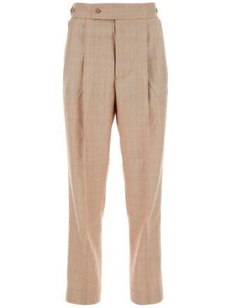 Needles High waist broek met toelopende pijpen - Beige
