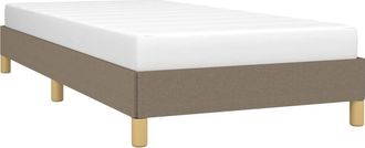 vidaXL Estructura De Cama Sin Colch&oacute;n Tela Gris Taupe 100x200 Cm Vidaxl