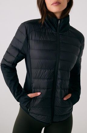 Lole Just Down Jacket in Black Beauty at Nordstrom, Size Medium