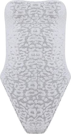 Bond-Eye Costume intero Fane con stampa - Bianco