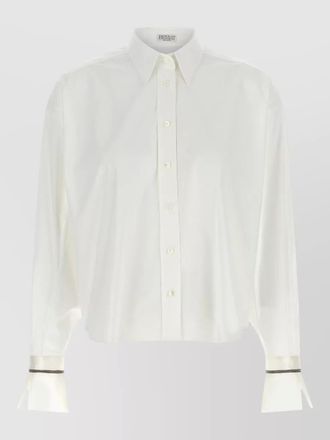 Brunello Cucinelli cotton-blend relaxed-fit shirt